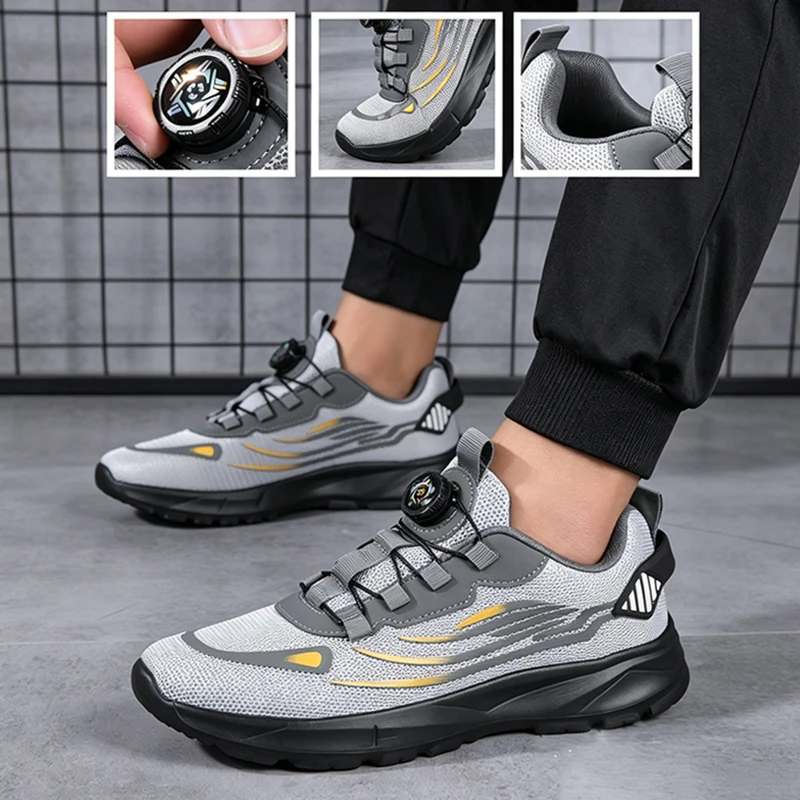 Outdoor Sport Gym - Breathable Mesh Men Shoes Trendy Lightweight