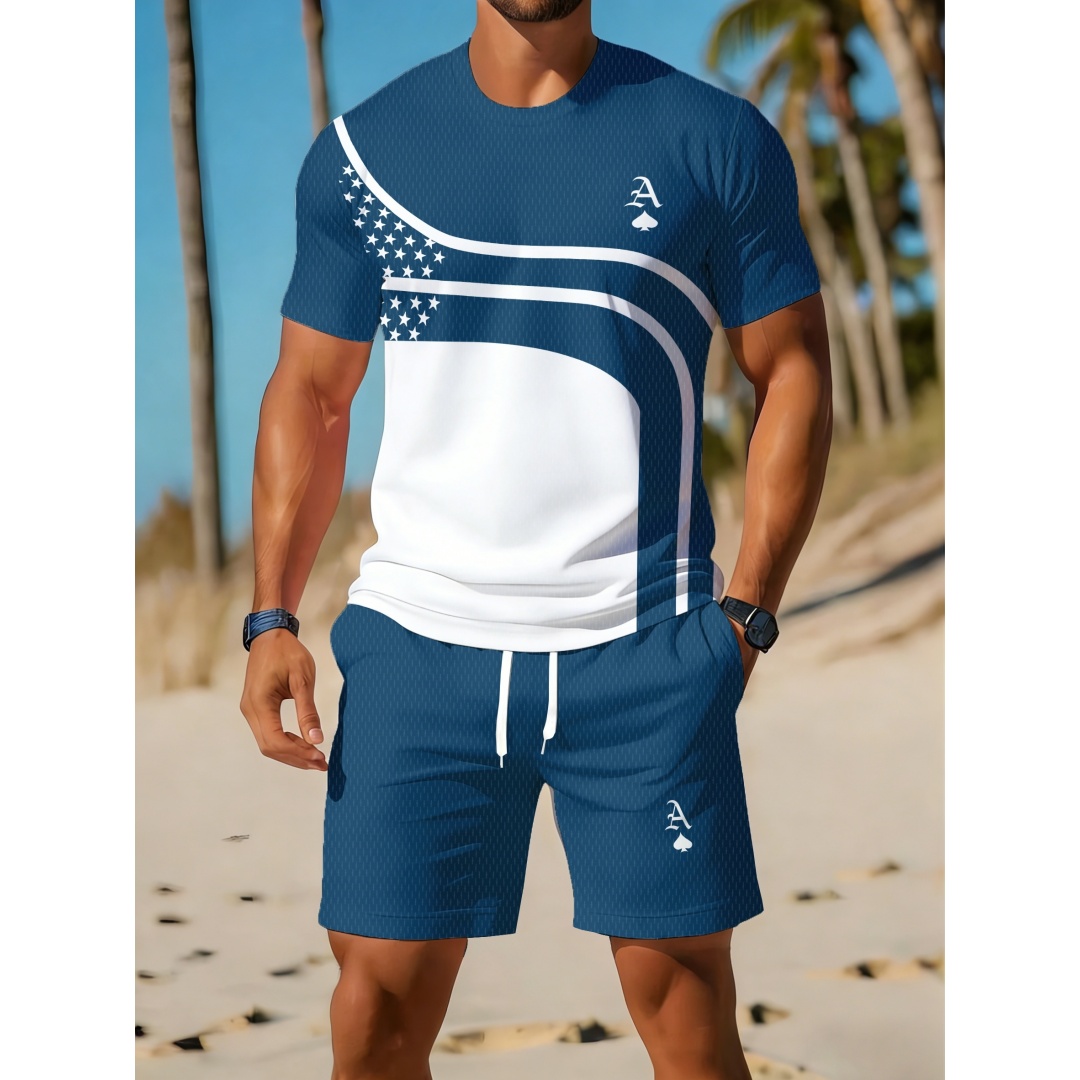 Outdoor Sport Outfit - Summer Men's Casual Trendy Curve Graphic