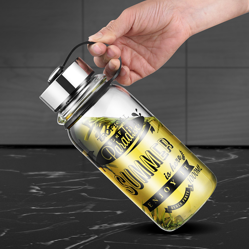 GIANXI Large Capacity Glass Wa - Outdoor Sport Glass Water Bottle recension och pris