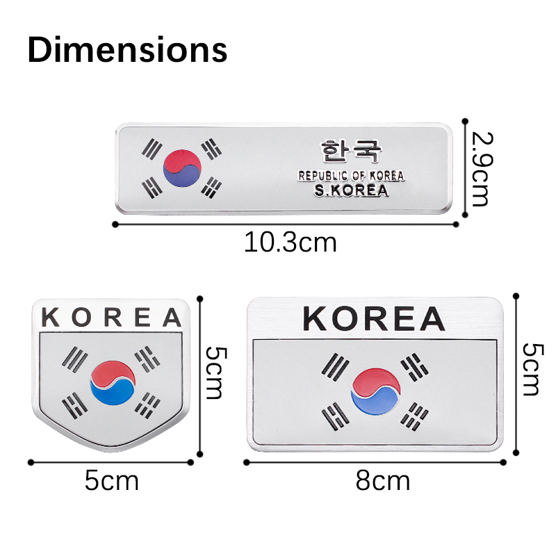 3D Aluminum Styling Korea Kore - Outdoor Sport Logo recension och pris