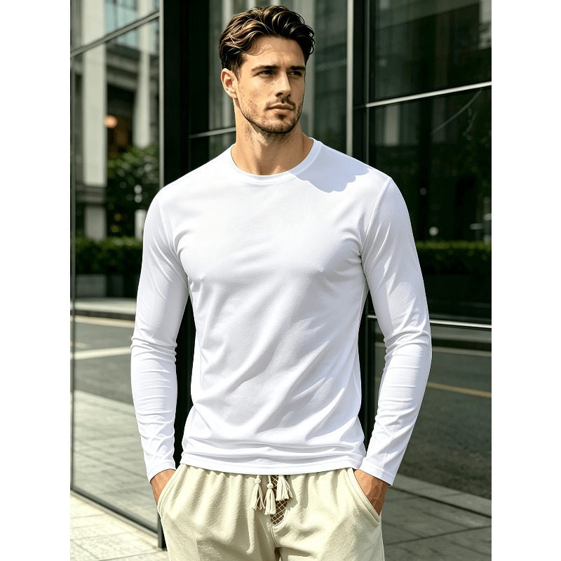 Solid Round Neck Long Sleeve T - Outdoor Sports recension och pris