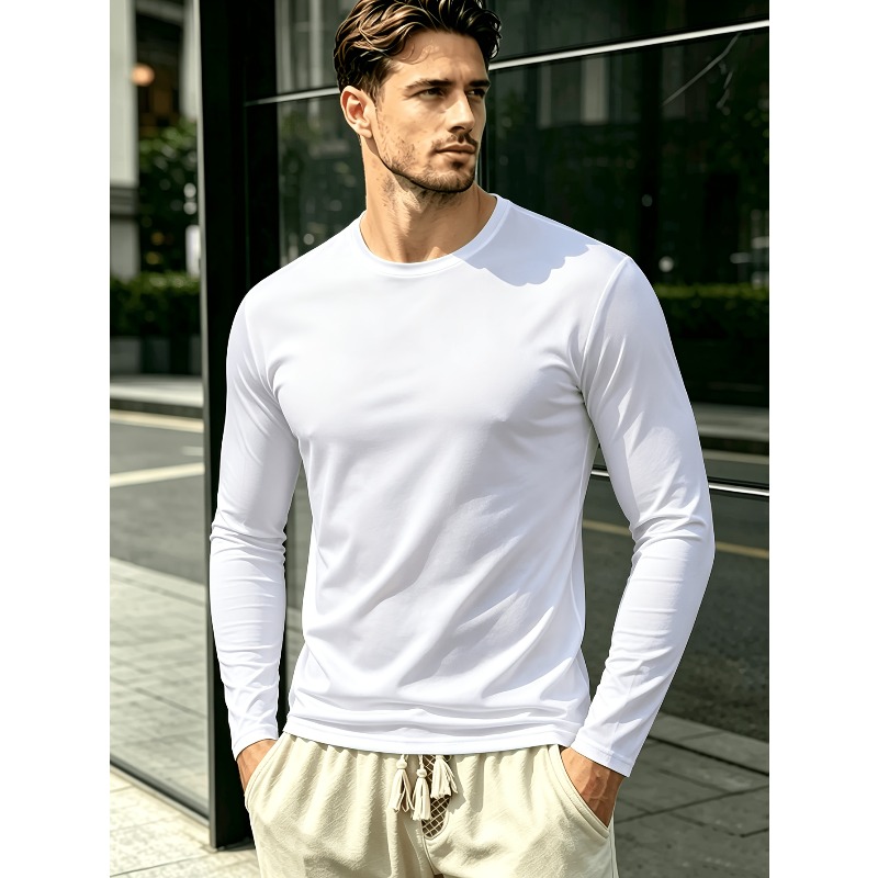 Solid Round Neck Long Sleeve T - Outdoor Sports recension och pris