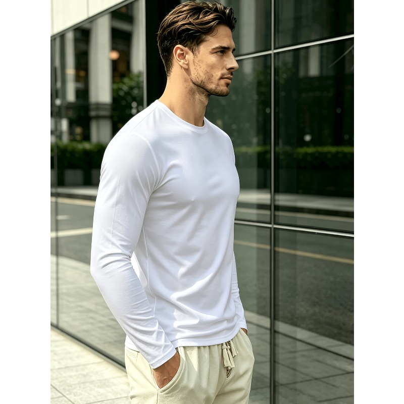 Solid Round Neck Long Sleeve T - Outdoor Sports recension och pris