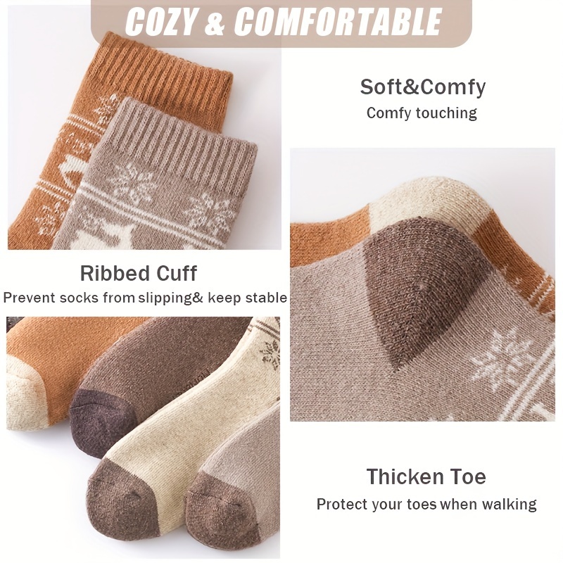 5Pairs Winter Thicken Wool Soc - Outdoor Sport Hose recension och pris