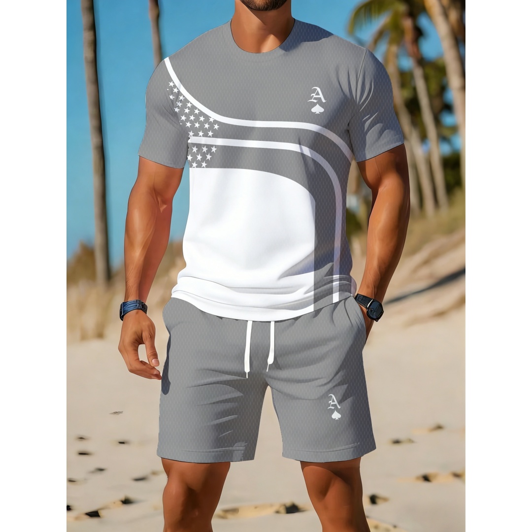 Summer Men's Casual Trendy Cur - Outdoor Sport Outfit recension och pris