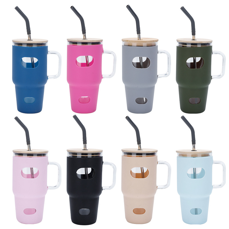 32oz Portable Silicone Glass B - Outdoor Sport Glass Water Bottle recension och pris