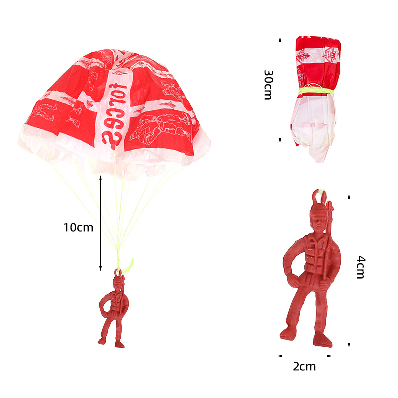 10pcs Plastic Ejecting Parachu - Outdoor Sport Day recension och pris
