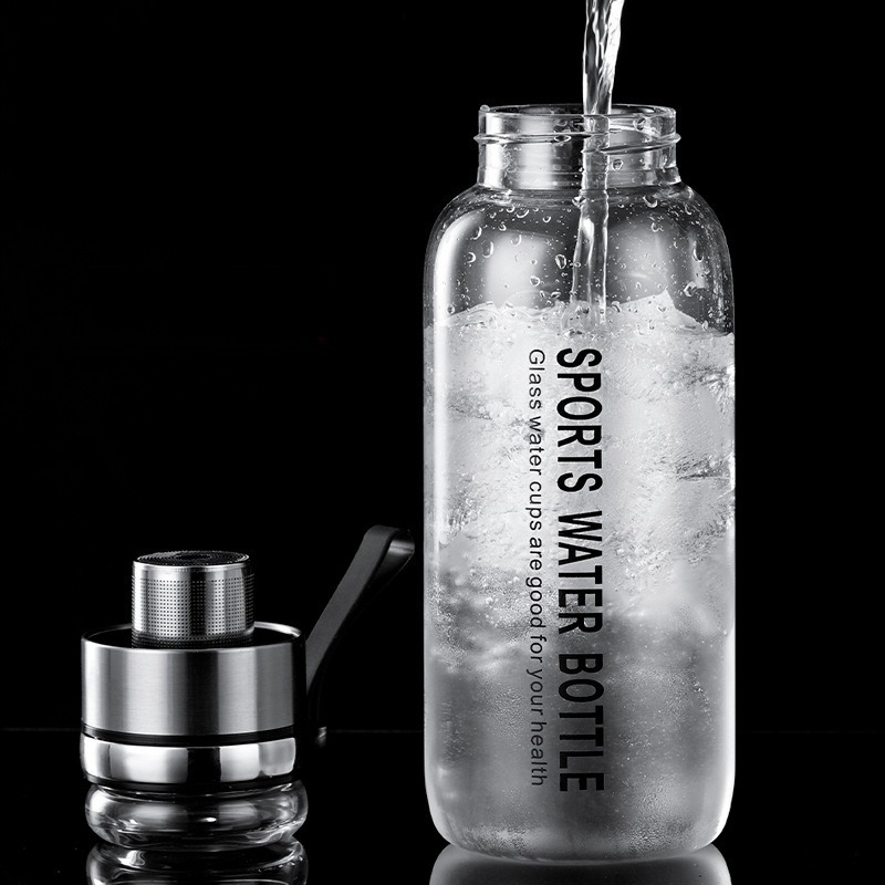 1.0/1.2 L Glass Water Bottle w - Outdoor Sport Glass Water Bottle recension och pris