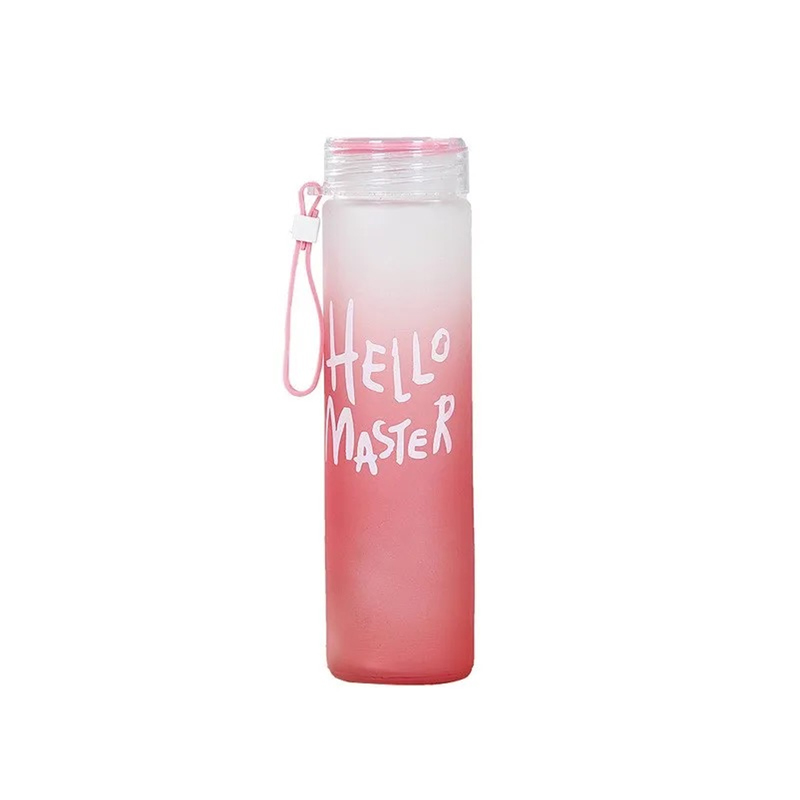 350ml Sport  Silicone Letter T - Outdoor Sport Glass Water Bottle recension och pris