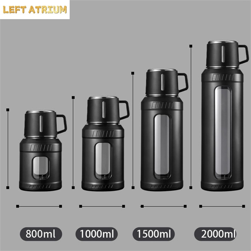 Large Capacity 2L Glass Water  - Outdoor Sport Glass Water Bottle recension och pris