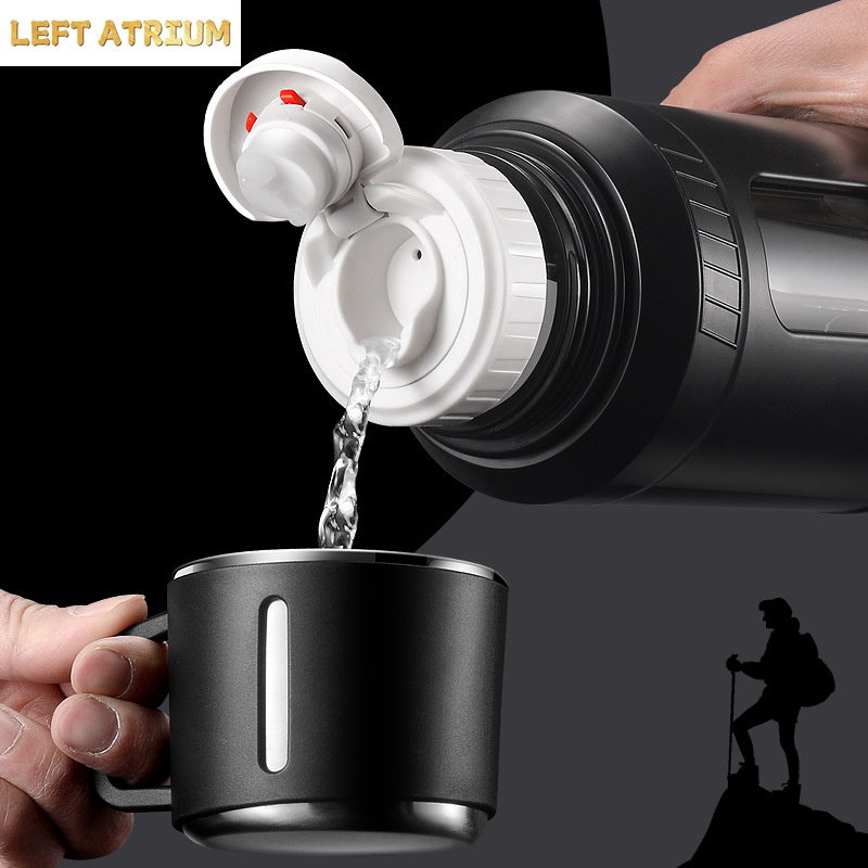 Large Capacity 2L Glass Water  - Outdoor Sport Glass Water Bottle recension och pris