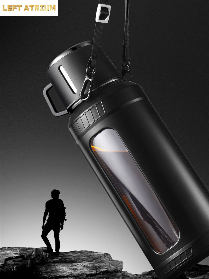 Large Capacity 2L Glass Water  - Outdoor Sport Glass Water Bottle recension och pris