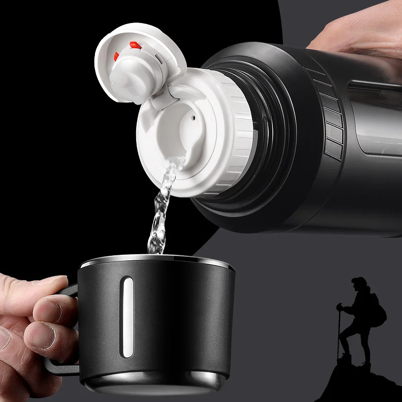 Large Capacity 2L Glass Water  - Outdoor Sport Glass Water Bottle recension och pris