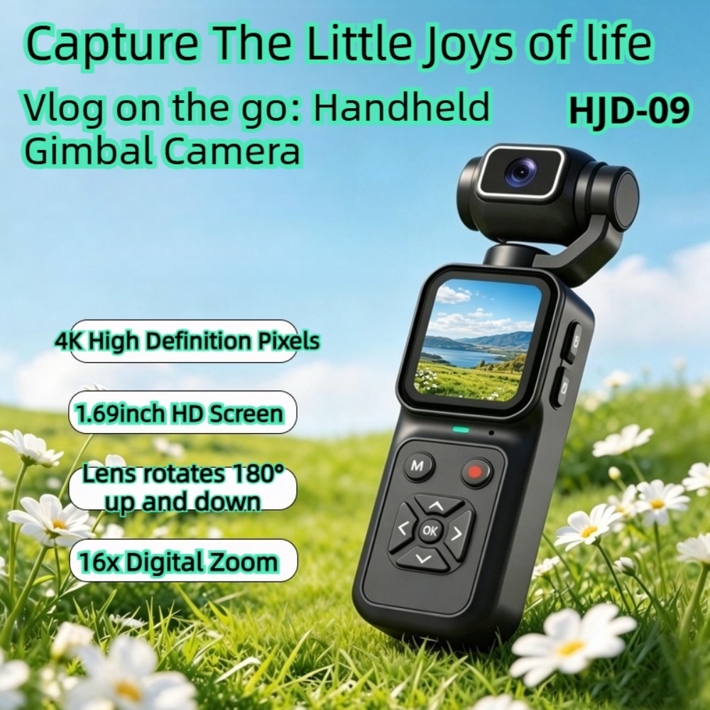HJD-09 4K Vlogging Camera 180° - Outdoor Sport Live recension och pris