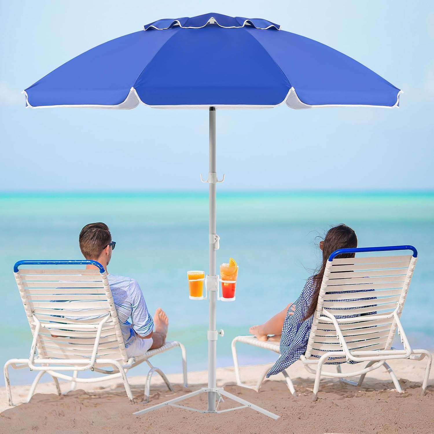 6.5ft Portable Umbrella With S - Outdoor Sports Umbrella recension och pris
